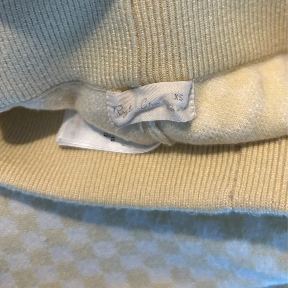 Rylee + Cru Checker Set in Yellow. Bottoms size XS and Top size S - Picture 12 of 13